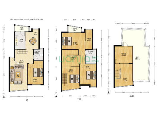 中房鸿业·芦笛华庭 4室2厅2卫 149平方