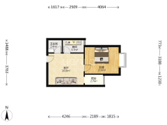 华阳路双塔小户型总价低房本在手随时过户-涿州天保郦景户型图