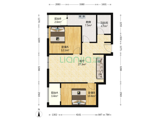 碧桂园都荟 2室1厅1卫 89平方