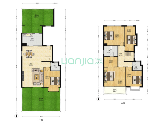 南宁碧桂园·雍璟台 5室1厅3卫 200平方