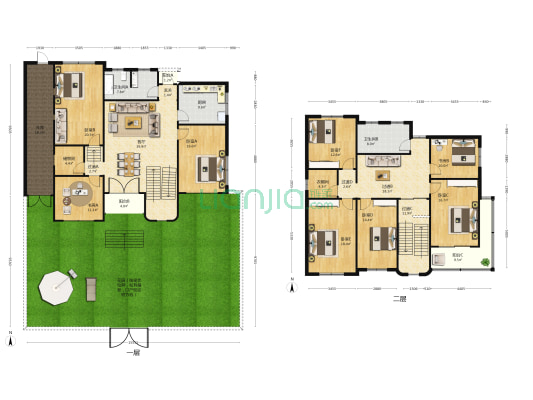 新兴一村 8室1厅2卫 342平方