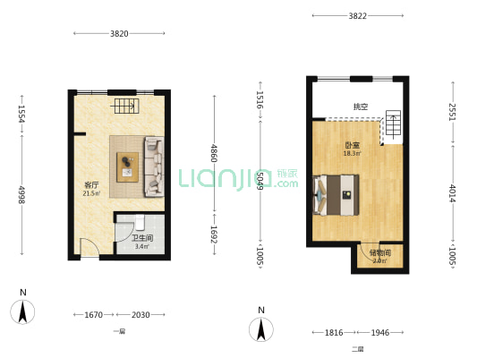 德郡7号 1室1厅1卫 38平方