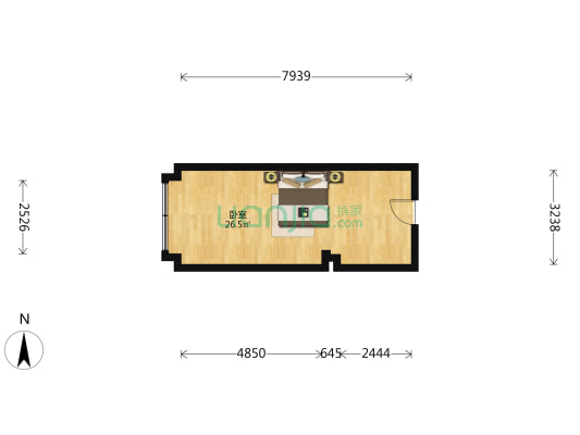山海湾晶都 1室0厅0卫 41平方