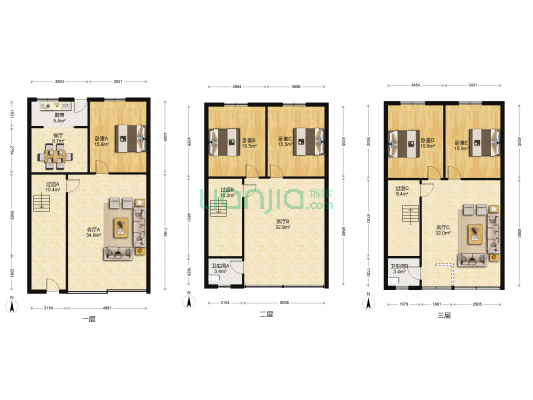 信美路9号 5室4厅2卫 259平方