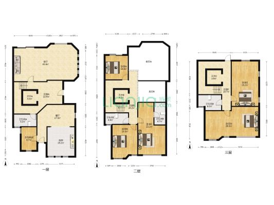 鹭岛青城山社区 6室2厅4卫 310平方