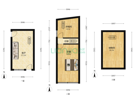 朱彭巷 1室1厅0卫 73平方