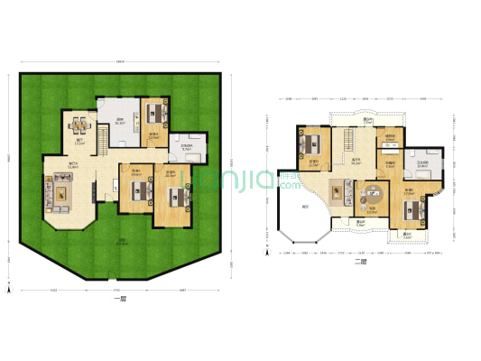阳光瑞绣园 6室3厅2卫 287平方