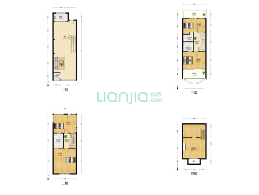 兰庭西江月 4室1厅4卫 153平方
