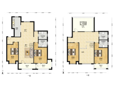 香邑溪谷玫瑰园洋房上跃，70年大产权毛坯-涿州香邑溪谷玫瑰园户型图