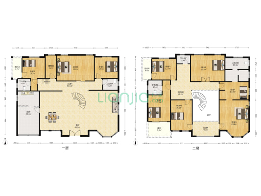 景杉路782号 9室1厅5卫 744平方