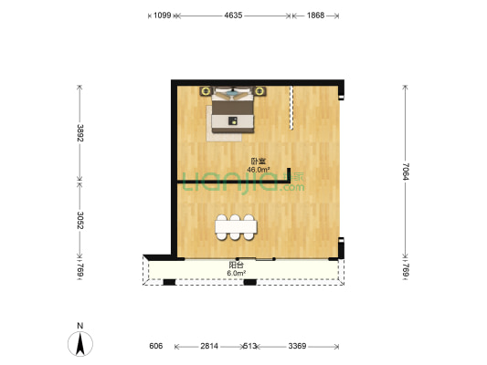 金街美地 1室0厅0卫 76平方