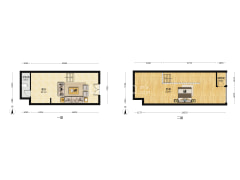 此房是临街商铺，上下两层有装修-涿州香邑溪谷悦都小区户型图