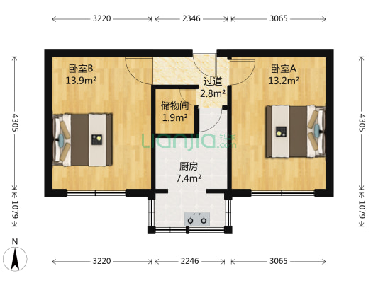 黄河路北一巷 2室0厅0卫 49平方