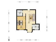 德信公园 正规一居，集中供暖，生活成本低，-涿州名流枫景五期户型图