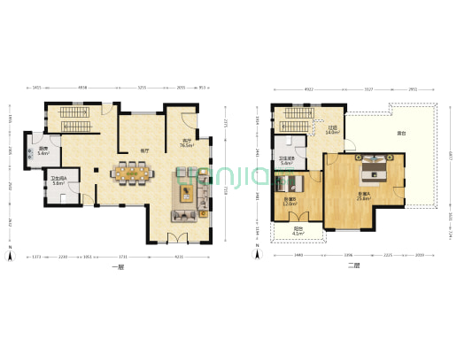 绿地香颂(奉贤)(别墅) 2室1厅2卫 427平方