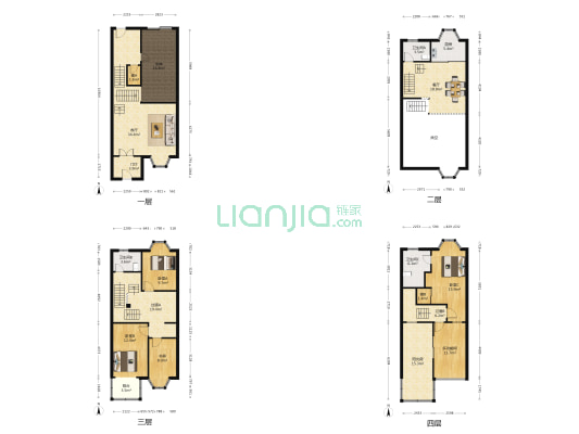 锦绣花园兰馨园 5室2厅3卫 196平方
