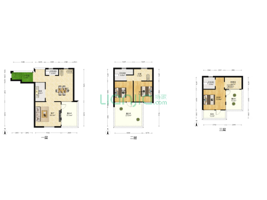 茉莉唐朝 3室2厅3卫 156平方