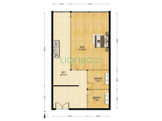 新天地大厦(南开区) 1室1厅0卫 160平方