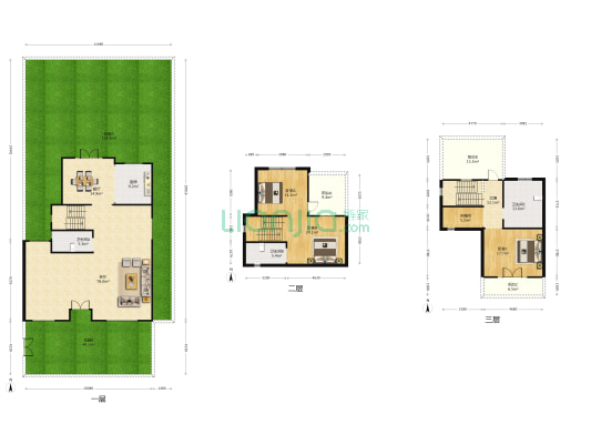 世纪天城 3室2厅3卫 225平方
