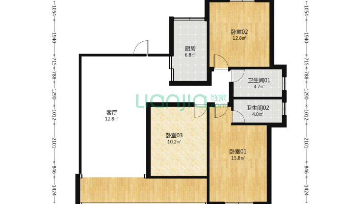 幸福里二手房实景图