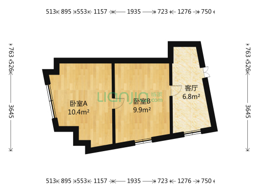 测试楼盘 2室1厅0卫 88平方