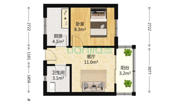 石羊街道新盛社区二手房实景图