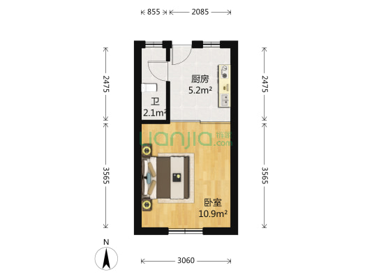 隆昌路718弄 1室0厅1卫 27平方