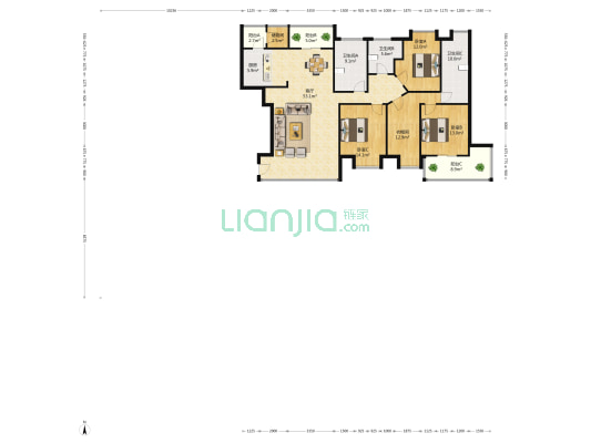 纯水岸东湖天屿一期 3室1厅3卫 197平方