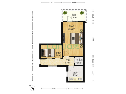 正通顺街105号 2室0厅1卫 42平方