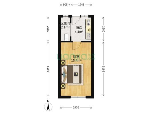 金一街 1室0厅1卫 34平方