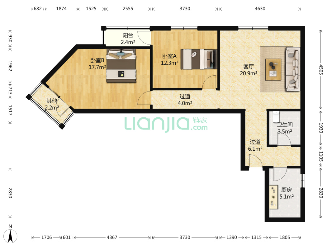 逸园陈经伦学区房,视野好,地铁房!