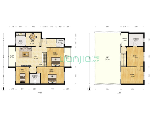 北泉路179号 5室2厅3卫 178平方
