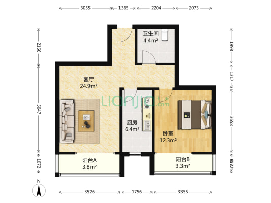 幻星家园1室1厅7149平米