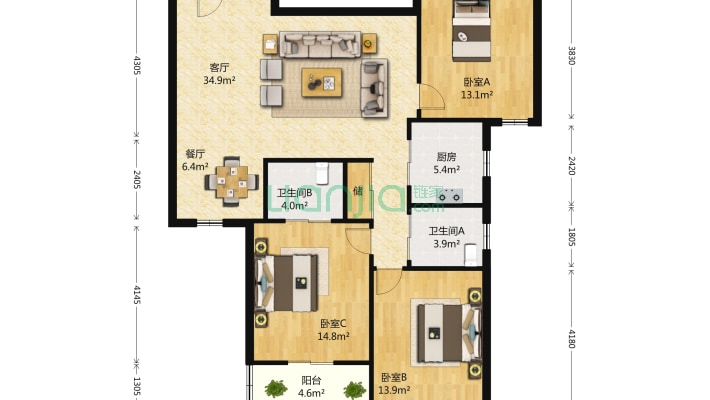 长峰中心聚贤阁二手房实景图