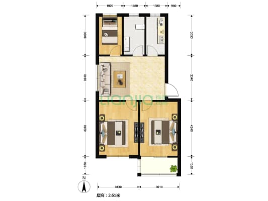 浦汇新村 3室1厅1卫 77平方