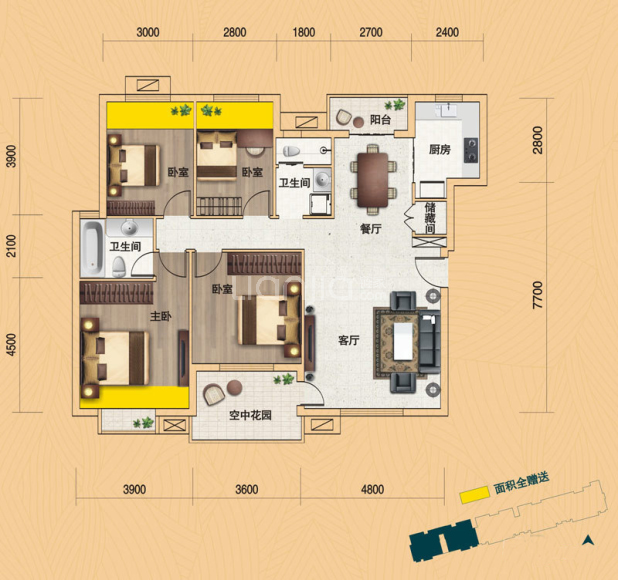 天琴湾户型图(武汉链家新房)