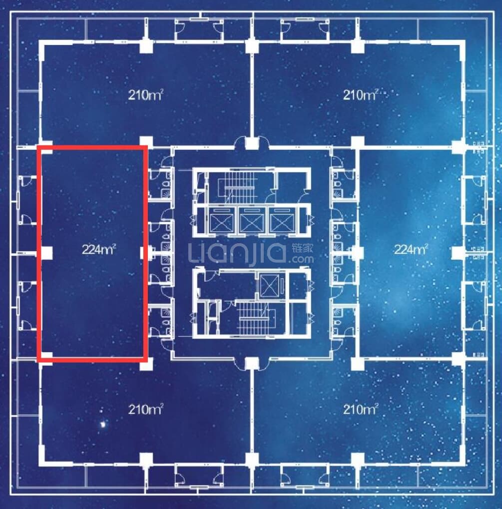 武汉客厅户型图(链家网)